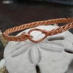 Copper Crocodile Ridge Weave Bracelet - Size 6 1/2