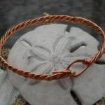 Copper Crocodile Ridge Weave Bracelet - Size 6 1/2
