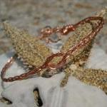 Braided 4-strand Copper Bracelet Size 7