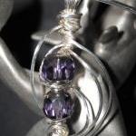 Sterling Silver & Bead Pendant