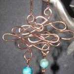 Copper And Turquoise Jasper Celtic Waves