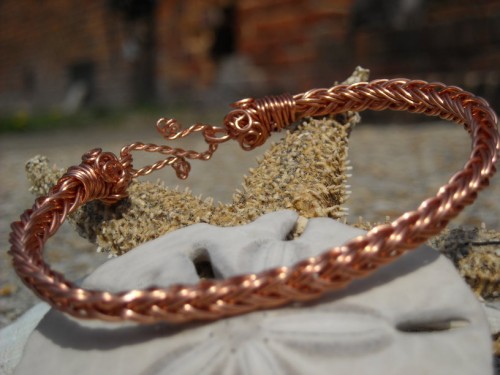 Braided 6-wire Copper Bracelet Size 7 1/2